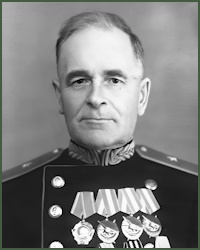 Portrait of Major-General of Aviation Ilia Ivanovich Komarov