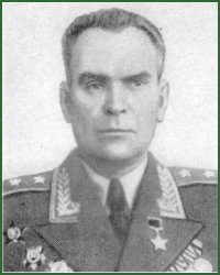 Portrait of Lieutenant-General of Aviation Evgenii Makarovich Nikolaenko