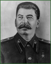 Portrait of Generalissimo of Soviet Union Iosif Vissarionovich Stalin